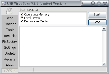 USB Virus Scan screen shot