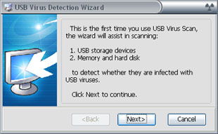 pen virus detection wizard