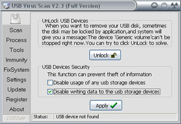 change usb port status